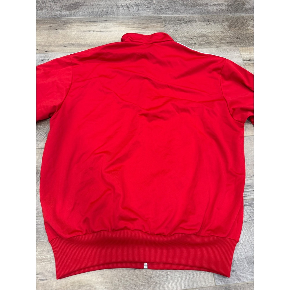 Adidas Originals Firebird Track Jacket Red White 3-Stripe Trefoil Mens Medium - Picture 7 of 8